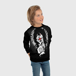 Свитшот детский Хеллсинг, Алукард, цвет: 3D-черный — фото 2