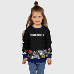 Свитшот детский 8bit Dark Souls, цвет: 3D-синий — фото 2