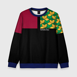 Свитшот детский Гию Томиока Kimetsu no Yaiba, цвет: 3D-синий