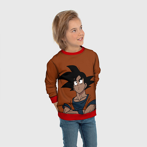 Детский свитшот DRAGON BALL ДРАГОН БОЛЛ / 3D-Красный – фото 3