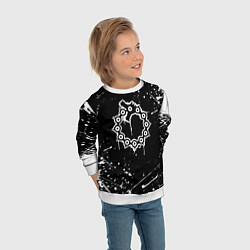 Свитшот детский 7 СМЕРТНЫХ ГРЕХОВ МЕЛИОДАС, цвет: 3D-белый — фото 2