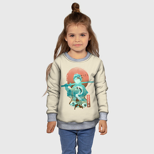 Детский свитшот Demon Slayer Tanjiro / 3D-Меланж – фото 4