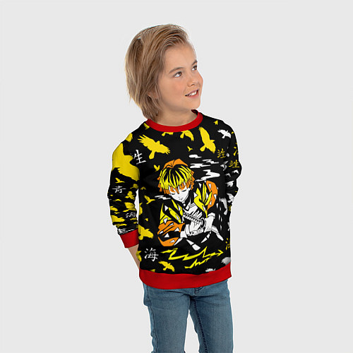 Детский свитшот ЗЕНИЦУ АГАЦУМА / 3D-Красный – фото 3