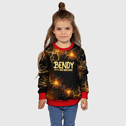 Свитшот детский BENDY LOGO, цвет: 3D-красный — фото 2
