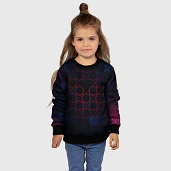 Свитшот детский Геометрический вальс, цвет: 3D-черный — фото 2