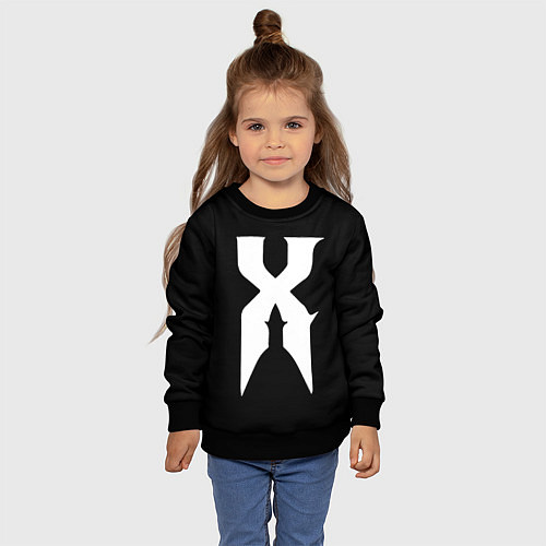 Детский свитшот X DMX / 3D-Черный – фото 4