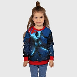 Свитшот детский Поднятие уровня Аниме, цвет: 3D-красный — фото 2