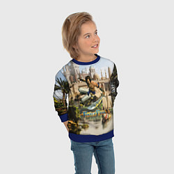 Свитшот детский Принц Персии классика, цвет: 3D-синий — фото 2