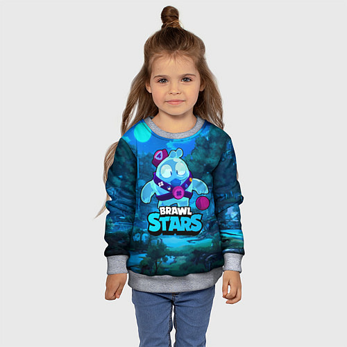 Детский свитшот Сквик Squeak Brawl Stars / 3D-Меланж – фото 4