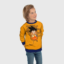 Свитшот детский Kid Goku, цвет: 3D-синий — фото 2