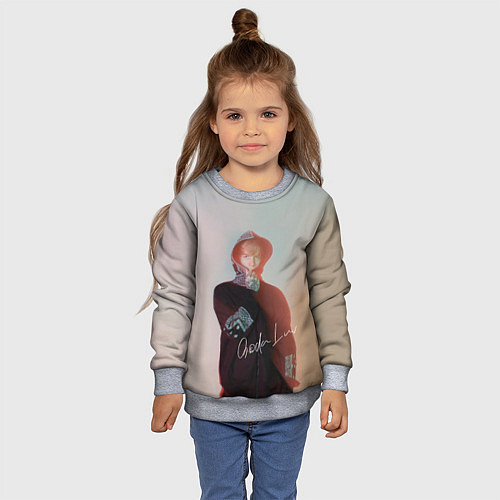 Детский свитшот SODA LUV / 3D-Меланж – фото 4