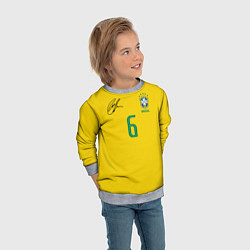 Свитшот детский Р Карлос футболка сборной, цвет: 3D-меланж — фото 2