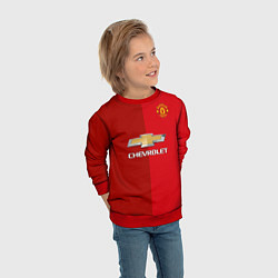 Свитшот детский Мхитарян футболка МЮ, цвет: 3D-красный — фото 2