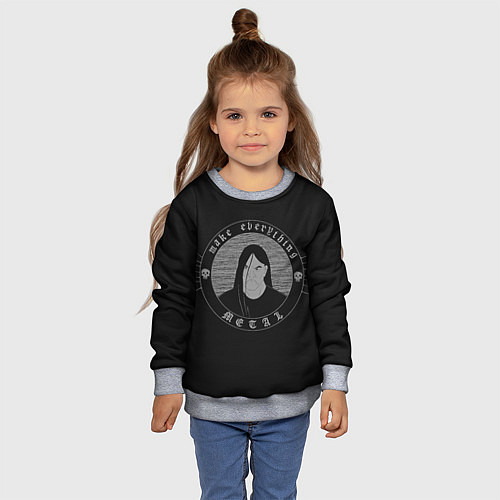 Детский свитшот Nathan Explosion / 3D-Меланж – фото 4