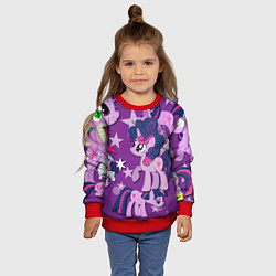 Свитшот детский Twilight Sparkle, цвет: 3D-красный — фото 2