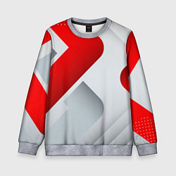 Свитшот детский 3D SPORT STYLE RED WHITE, цвет: 3D-меланж