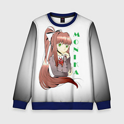 Свитшот детский Doki Doki MONIKA, цвет: 3D-синий