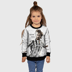 Свитшот детский Andrea Pirlo, цвет: 3D-черный — фото 2