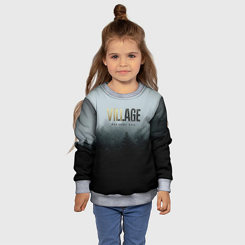 Детский свитшот Resident Evil Village / 3D-Меланж – фото 4