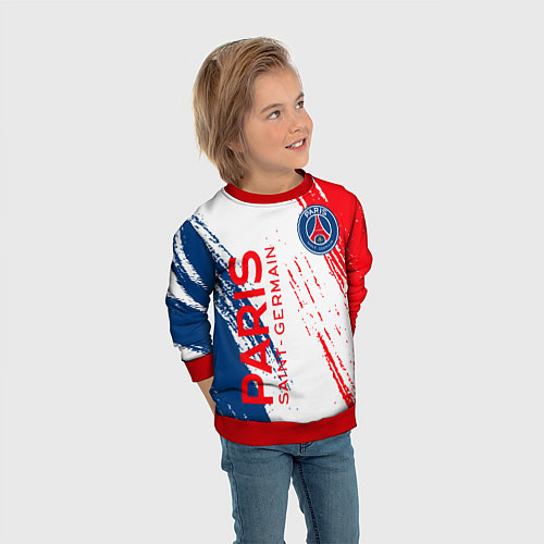 Детский свитшот ФК ПСЖ FC PSG PARIS SG / 3D-Красный – фото 3