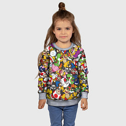Свитшот детский Capcom World, цвет: 3D-меланж — фото 2