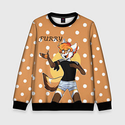 Детский свитшот Furry fox guy