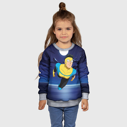 Детский свитшот Марк Грэйсон Неуязвимый / 3D-Меланж – фото 4