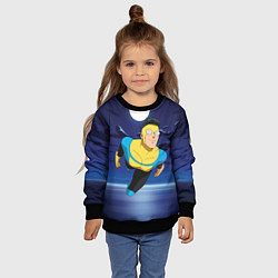 Свитшот детский Марк Грэйсон Неуязвимый, цвет: 3D-черный — фото 2