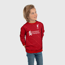 Свитшот детский Мане Ливерпуль форма 20212022, цвет: 3D-красный — фото 2