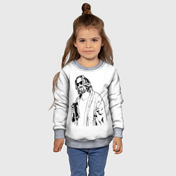 Свитшот детский Большой Лебовски Big Lebowski, цвет: 3D-меланж — фото 2