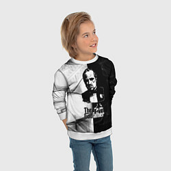Свитшот детский Крёстный отец The Godfather, цвет: 3D-белый — фото 2