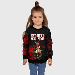 Свитшот детский Red Dead Redemption Bandit, цвет: 3D-черный — фото 2