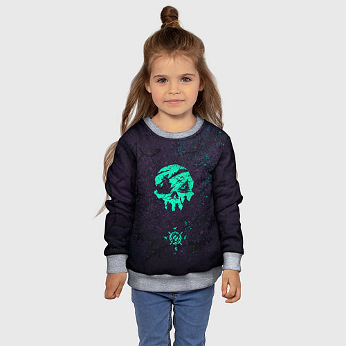 Детский свитшот Пиратский знак / 3D-Меланж – фото 4