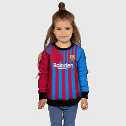 Свитшот детский Дембеле Барселона 2122 форма, цвет: 3D-черный — фото 2