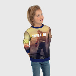 Свитшот детский FREEFIRE БЕЙСЕР Z, цвет: 3D-синий — фото 2