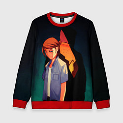 Свитшот детский Анимационные Элли и Джоел, цвет: 3D-красный