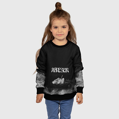 Детский свитшот Дамиано Давид Монэскин Z / 3D-Черный – фото 4