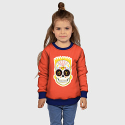 Свитшот детский Мексиканский Барт, цвет: 3D-синий — фото 2