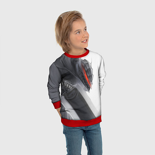 Детский свитшот Anime Berserk / 3D-Красный – фото 3