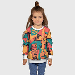 Свитшот детский А теперь, песня!, цвет: 3D-белый — фото 2