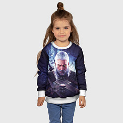 Свитшот детский THE WITCHER GERALT OF RIVIA, цвет: 3D-белый — фото 2