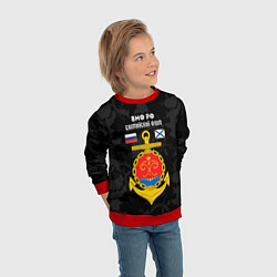 Свитшот детский Балтийский флот ВМФ России, цвет: 3D-красный — фото 2