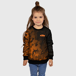 Свитшот детский KTM КТМ CAMO RACING, цвет: 3D-черный — фото 2