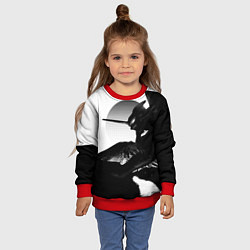 Свитшот детский ЗАКАТ ЕВАНГЕЛИОН, цвет: 3D-красный — фото 2