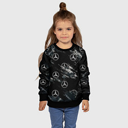Свитшот детский MERCEDES, цвет: 3D-черный — фото 2
