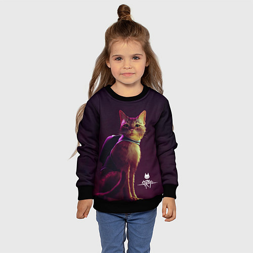 Детский свитшот Stray Game / 3D-Черный – фото 4