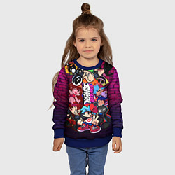 Свитшот детский ВСЕ ПЕРСОНАЖИ ИЗ ИГРЫ, цвет: 3D-синий — фото 2