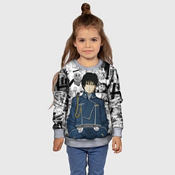 Свитшот детский Полковник Мустанг, цвет: 3D-меланж — фото 2