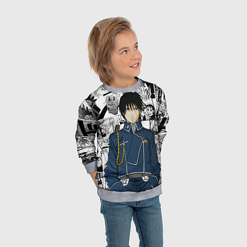 Детский свитшот Полковник Мустанг / 3D-Меланж – фото 3