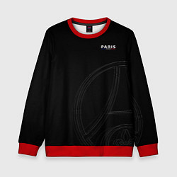 Детский свитшот PSG Core Big Logo Black New 202223